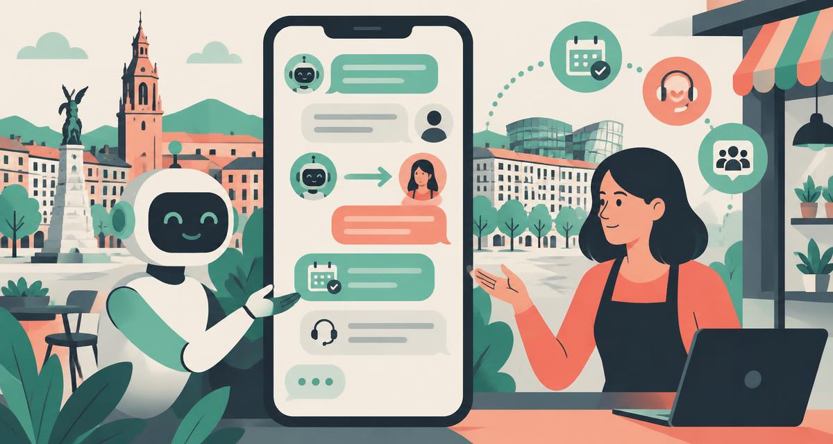 Chatbot conectado con atención humana, reservas y clientes de un negocio de Vitoria-Gasteiz